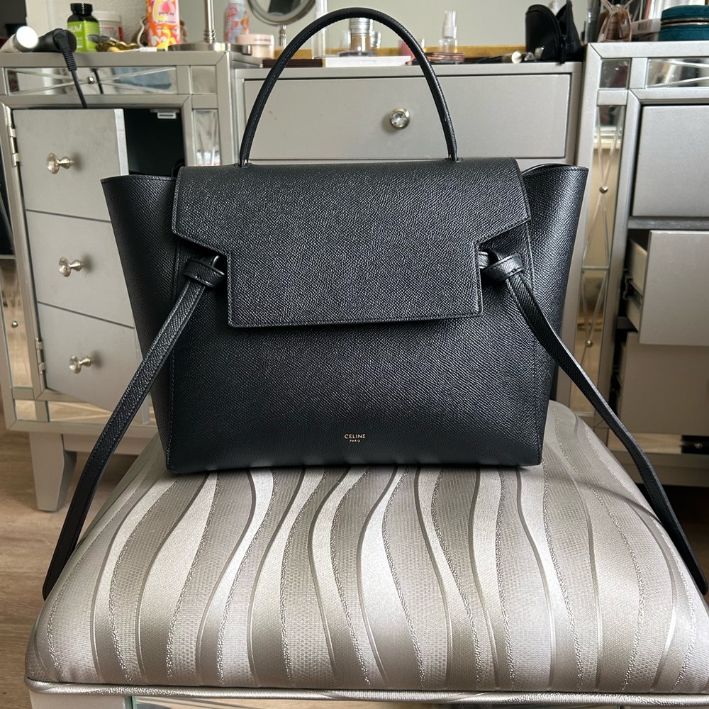 Celine Mini Belt Bag - Black